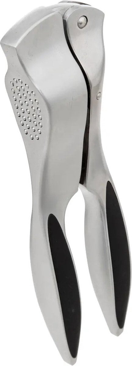 5Five Presse-ail - argent/noir - zinc - 18 cm - ustensiles de cuisine
