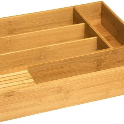 5Five Boîte à couverts en bambou avec porte-couteaux