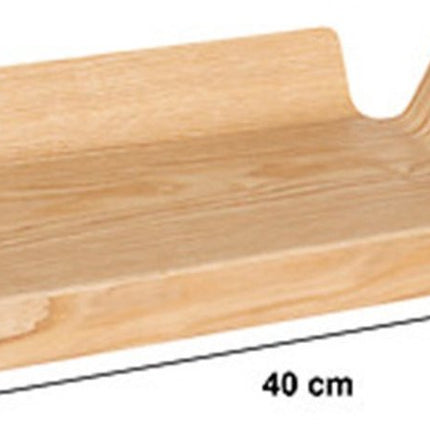 5Five Design Plateau en bois de saule - 40 x 30 cm - marron clair - Caractère - pour verres et tasses