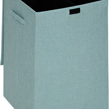 5Five Eureka panier à linge à trier - 74 litres - bleu clair - 37 x 37 x 60 cm - MDF/Tissu polyester - avec couvercle à rabat