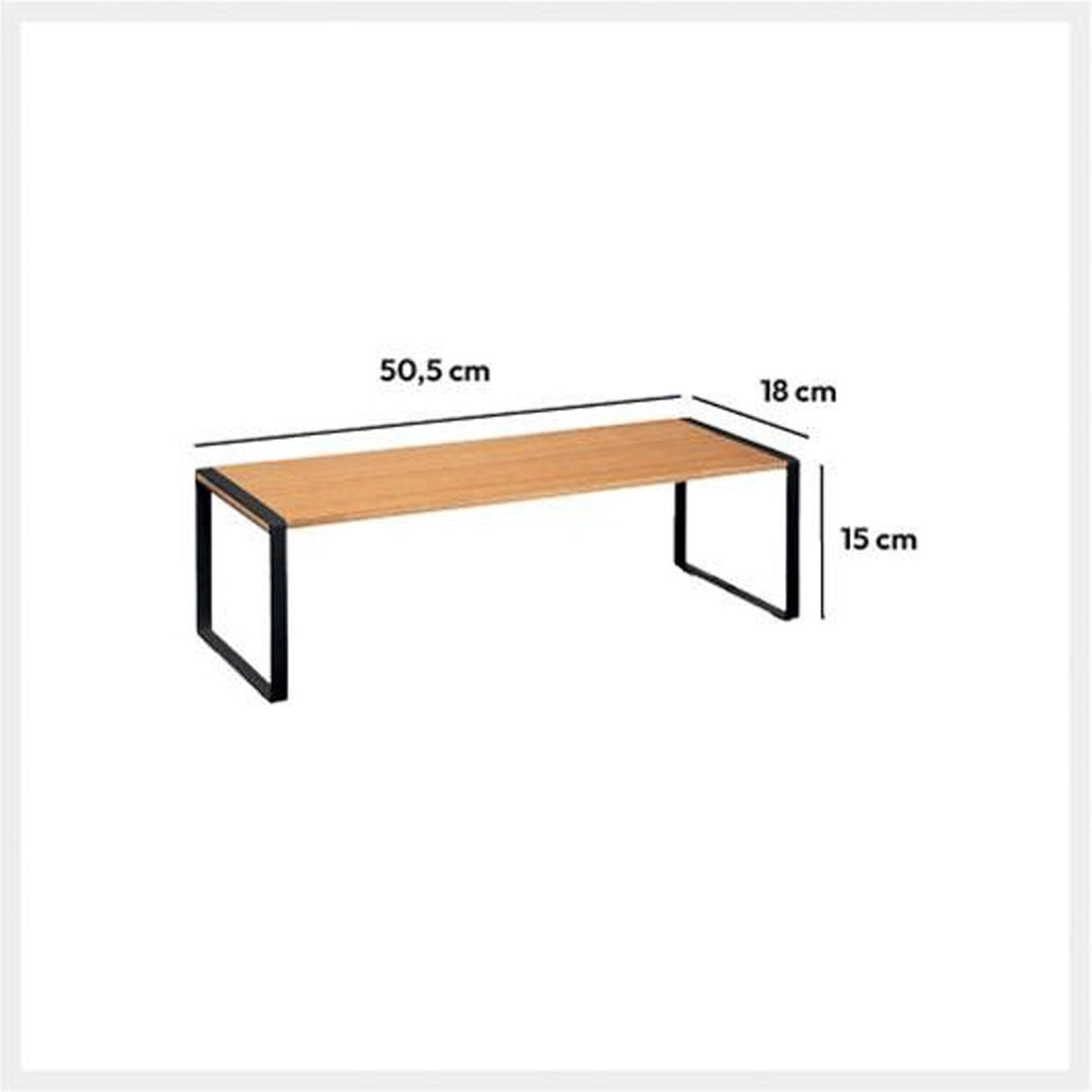 5Five Blackwood keukenrek/opbergrek – aanrecht organizer, 51 x 18 x 15 cm – foto 4