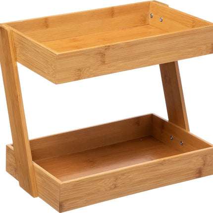Étagère de cuisine / étagère de rangement / organisateur de comptoir - 32 x 23 x 26 cm - bois de bambou