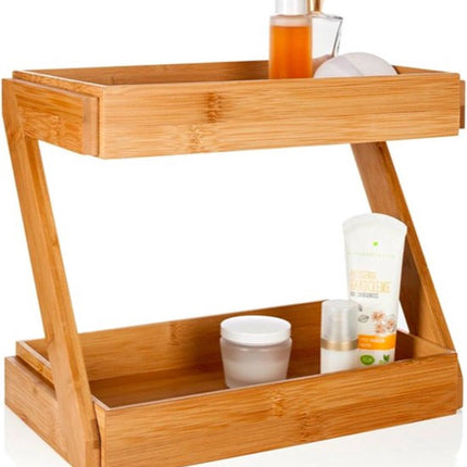 Étagère de cuisine / étagère de rangement / organisateur de comptoir - 32 x 23 x 26 cm - bois de bambou