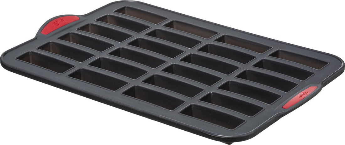 5Five Minikuchen-Backform/-blech – 33 x 23 cm – für 24 Stück – Silikon/Eisen