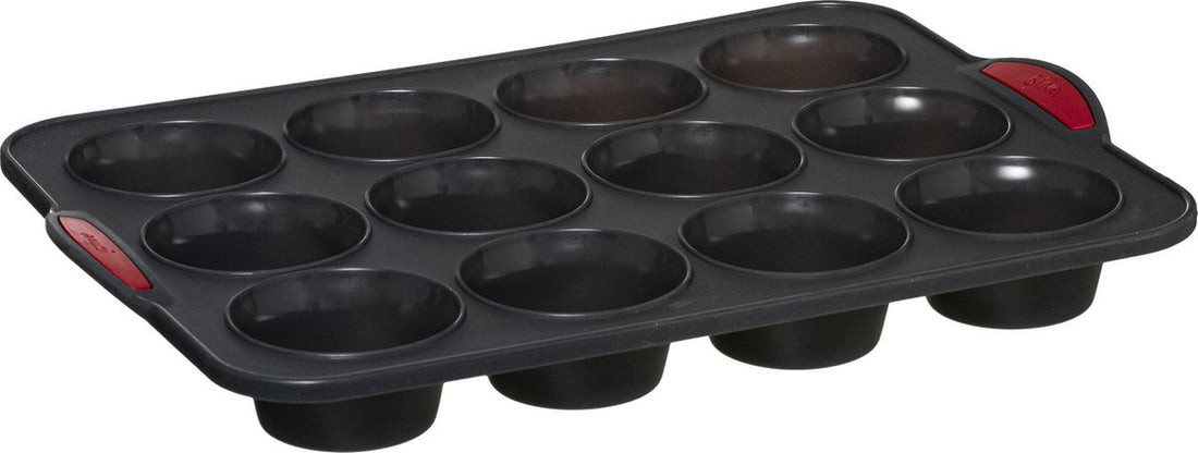 5Five Muffins- und Cupcakes-Backform/-blech – 33 x 24 cm – für 12 Stück – Silikon