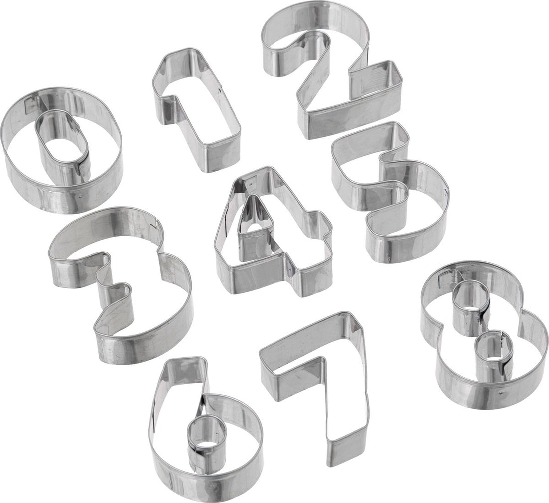 Edelstahl-Ausstechformen - 35-teiliges Set - Silber
