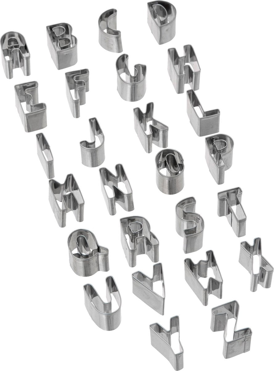 Edelstahl-Ausstechformen - 35-teiliges Set - Silber