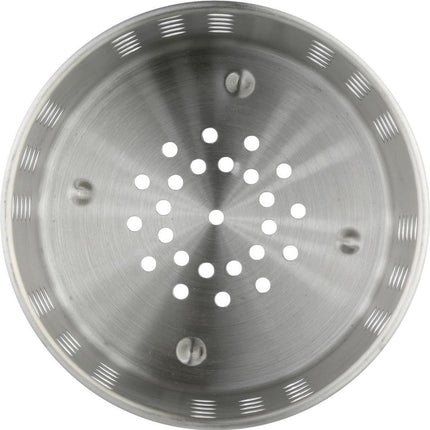 Porte-ustensiles rond argenté 13,5 cm en inox - Porte-ustensiles de cuisine - Porte-louches - Porte-spatules