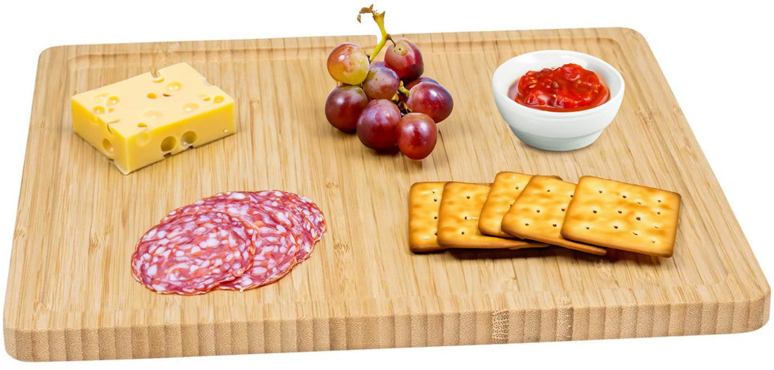 5Five serveerplank van bamboe – borrelplank en tapasplank, 30 x 30 cm