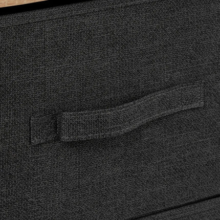 5Five Tissa meuble de rangement 3 tiroirs en acier - 45x30x73cm - Anthracite