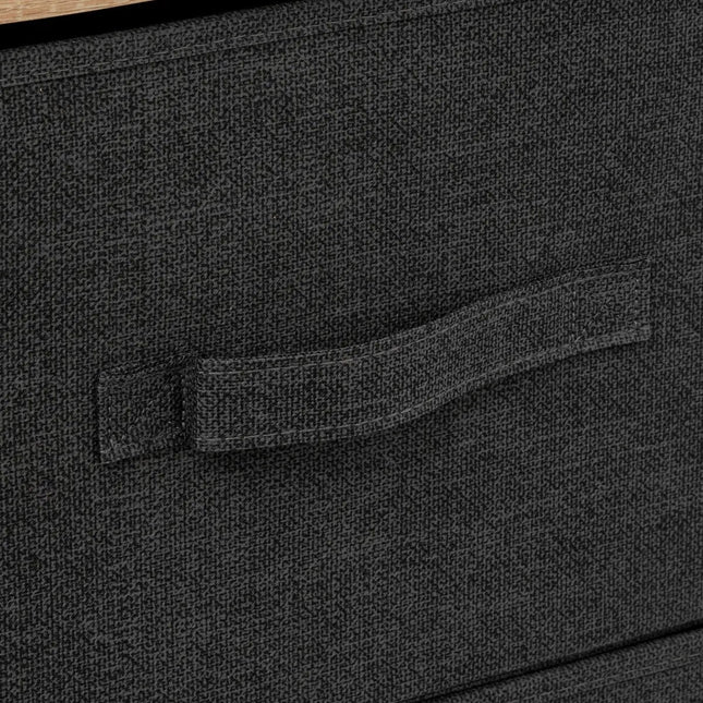 5Five Tissa meuble de rangement 3 tiroirs en acier - 45x30x73cm - Anthracite