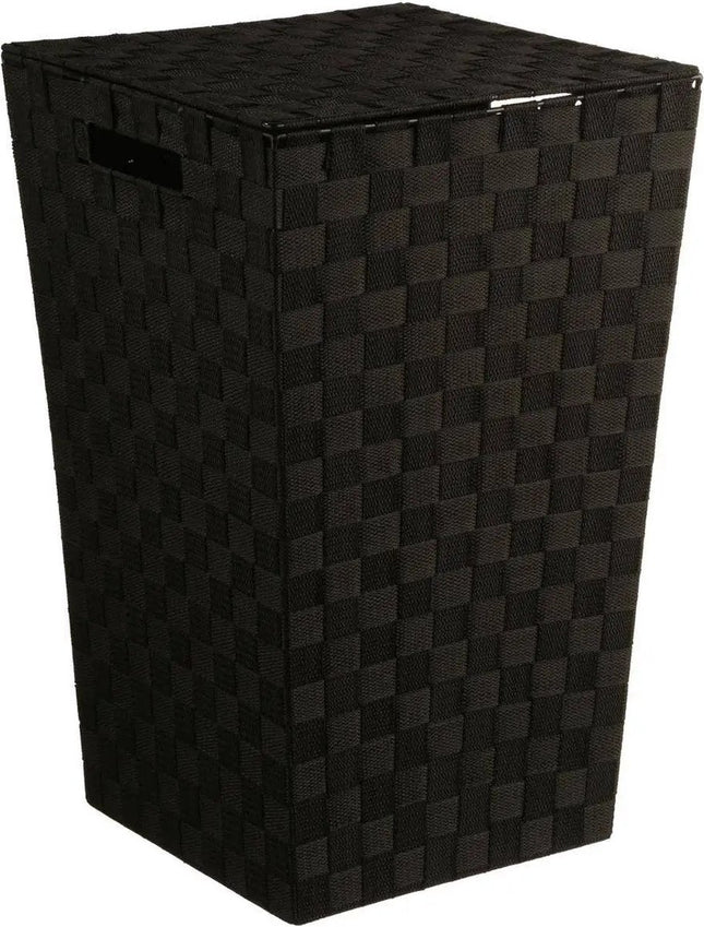 Panier à linge en rotin tressé - 57 litres - 33 x 33 x 53 cm - avec couvercle