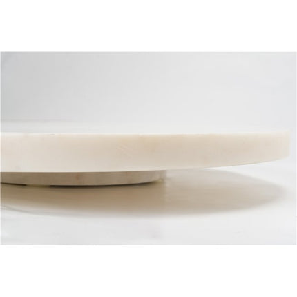 Plateau tournant - Marbre & Bois - diamètre 30,5 cm. Hauteur 4,5 cm