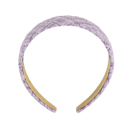 Bandeau avec motif lilas et violet – Élégant et confortable – Plastique et polyester