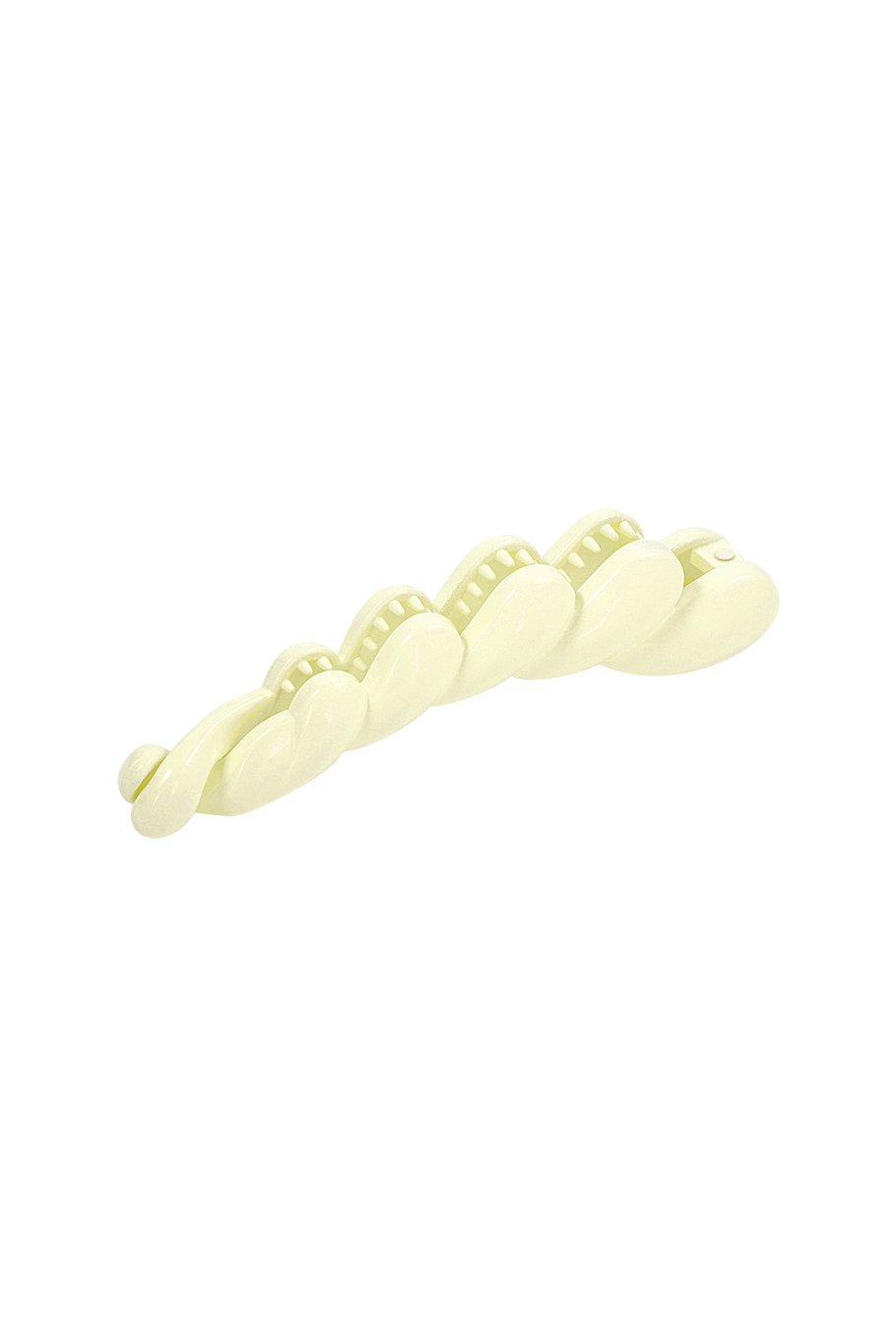 Creamy White Haarspange im Flechtdesign – Trendiges Accessoire – 12 cm – PC-Material