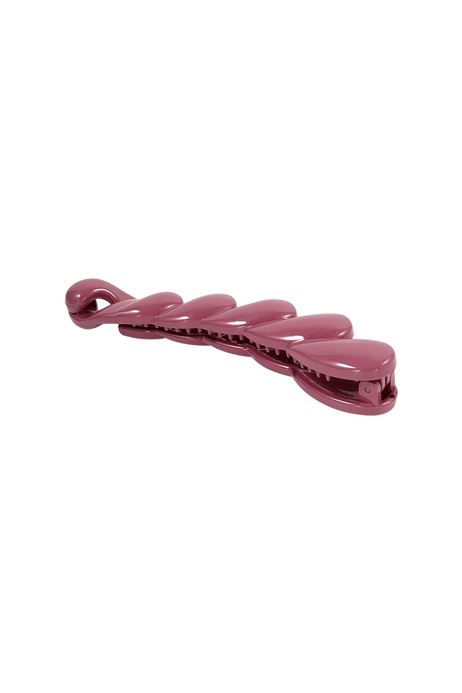Fuchsia Haarclip im Flechtdesign – Trendiges Accessoire – 12 cm – PC-Material