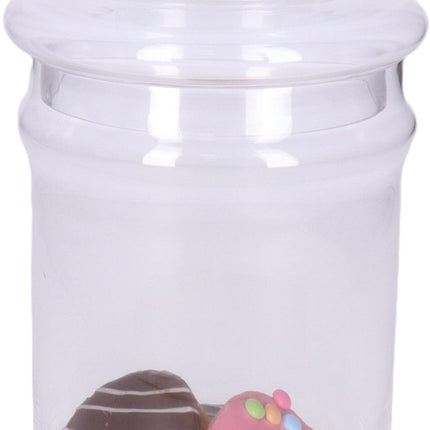 5Five pot de rangement - pot à bonbons - verre - couvercle - 2 l - bonbonnières