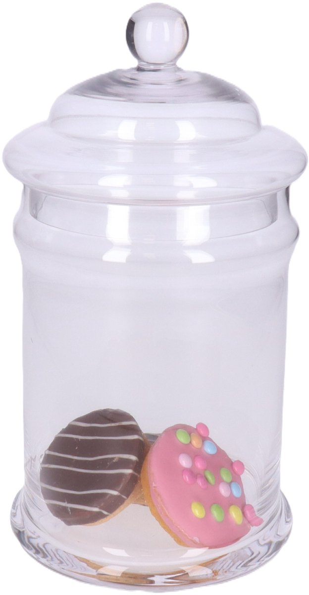 5Five pot de rangement - pot à bonbons - verre - couvercle - 2 l - bonbonnières