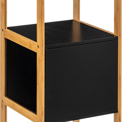 5five Natureo Meuble bas de salle de bain 33x33x80 cm - Noir/Marron