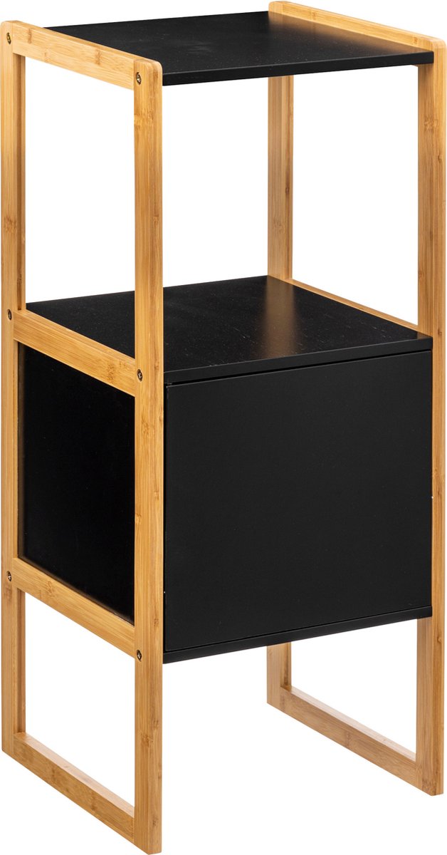 5five Natureo Meuble bas de salle de bain 33x33x80 cm - Noir/Marron