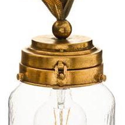Atmosphera Lampe de table Ananas D16x32cm - Pile non incluse - Doré