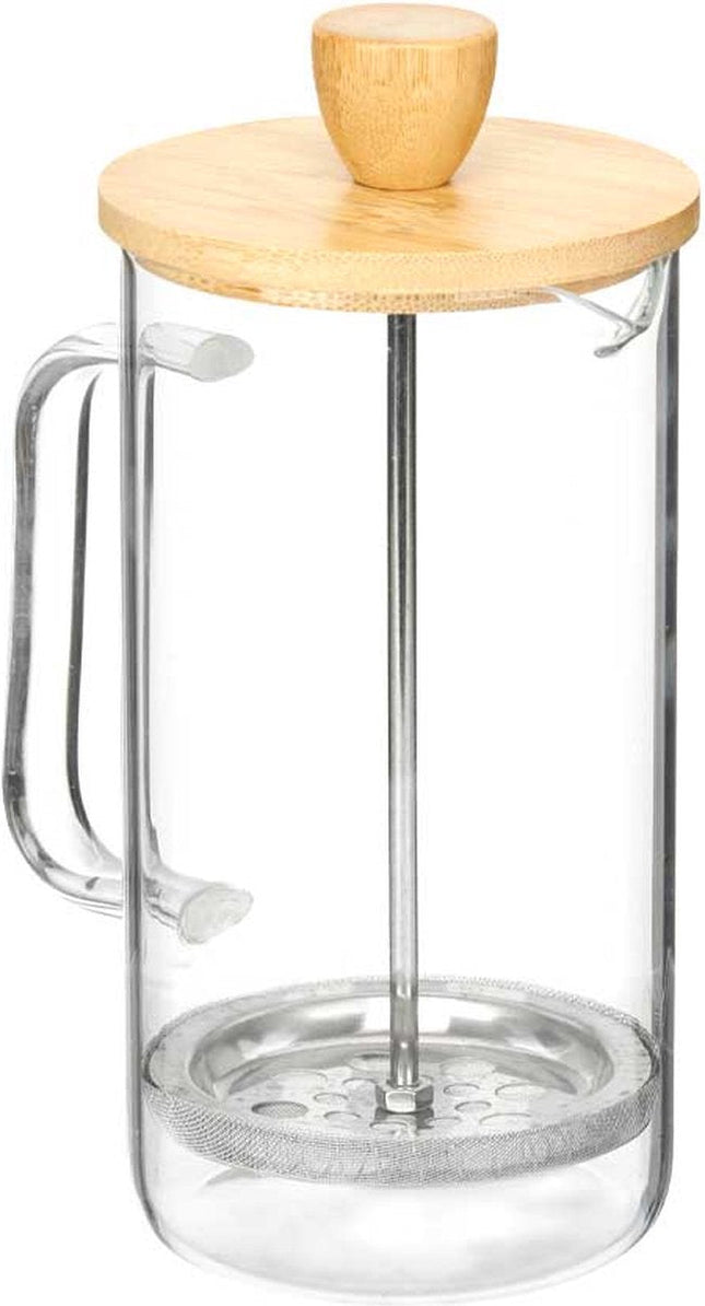 Théière 600 ml Verre borosilicate Bambou Naturel