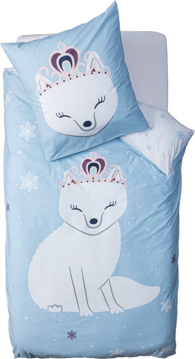 Housse de Couette Atmosphera Kids 140x200cm avec 1 taie d'oreiller 65x65cm Winter