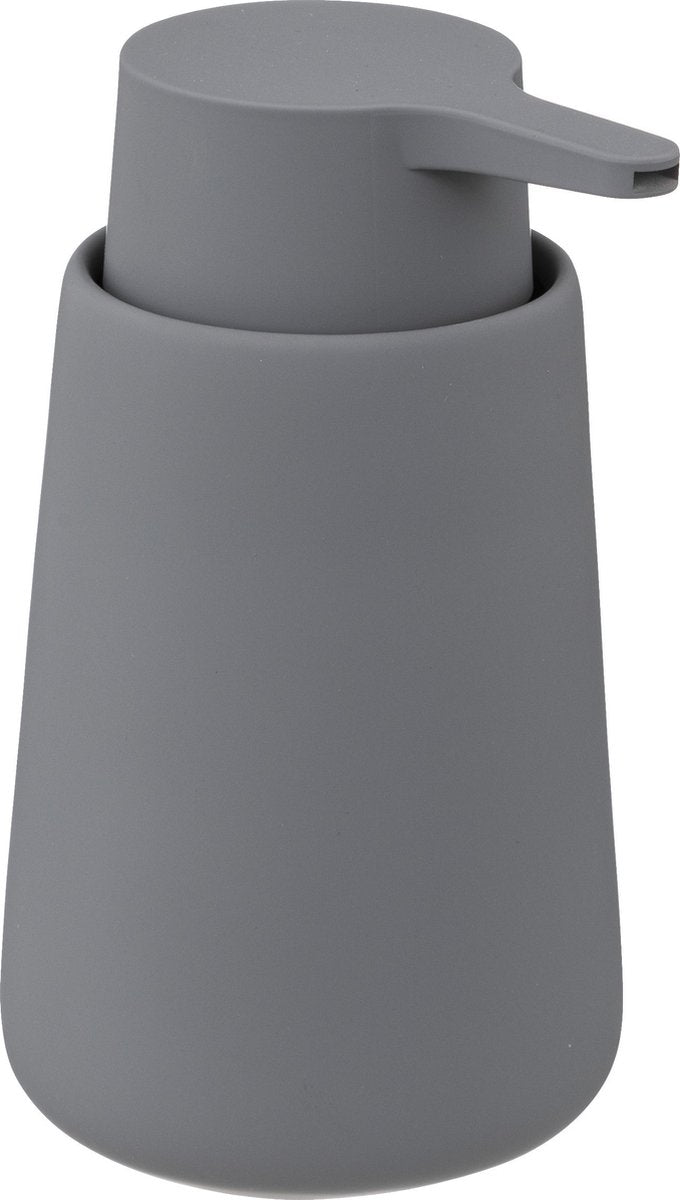5Five - WC / Toilet brush with soap dispenser 250 ml - grey - ceramic