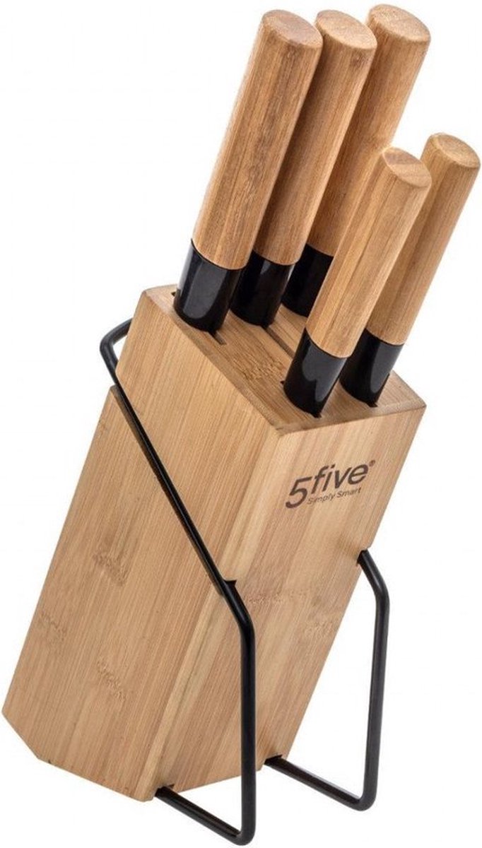 Knife Set With Block (6 Pieces)