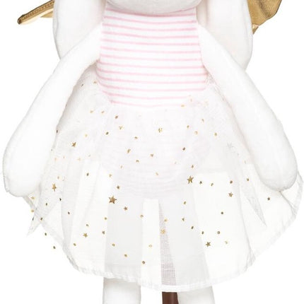 Doudou Lapin Blanc – Peluche Mignonne Lapin Robe Jouet en Peluche Blanc – Doudou Fille 40 cm - Jouet Bébé - Décoration Bébé Chambre Enfant Atmosphera