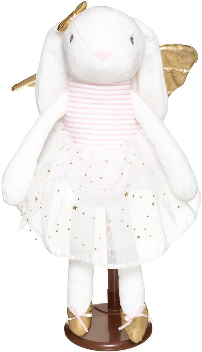 Doudou Lapin Blanc – Peluche Mignonne Lapin Robe Jouet en Peluche Blanc – Doudou Fille 40 cm - Jouet Bébé - Décoration Bébé Chambre Enfant Atmosphera