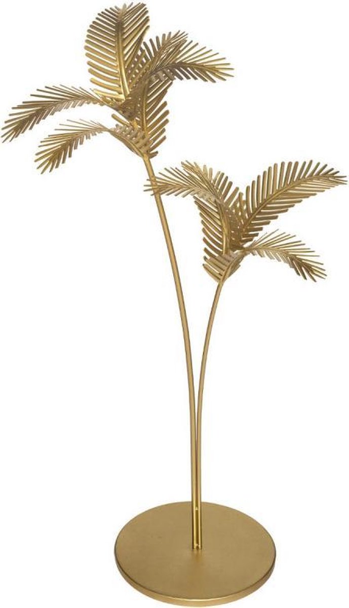 Atmosphera Créateur d'intérieur® - Decorative palm tree in gold-colored metal H82.5
