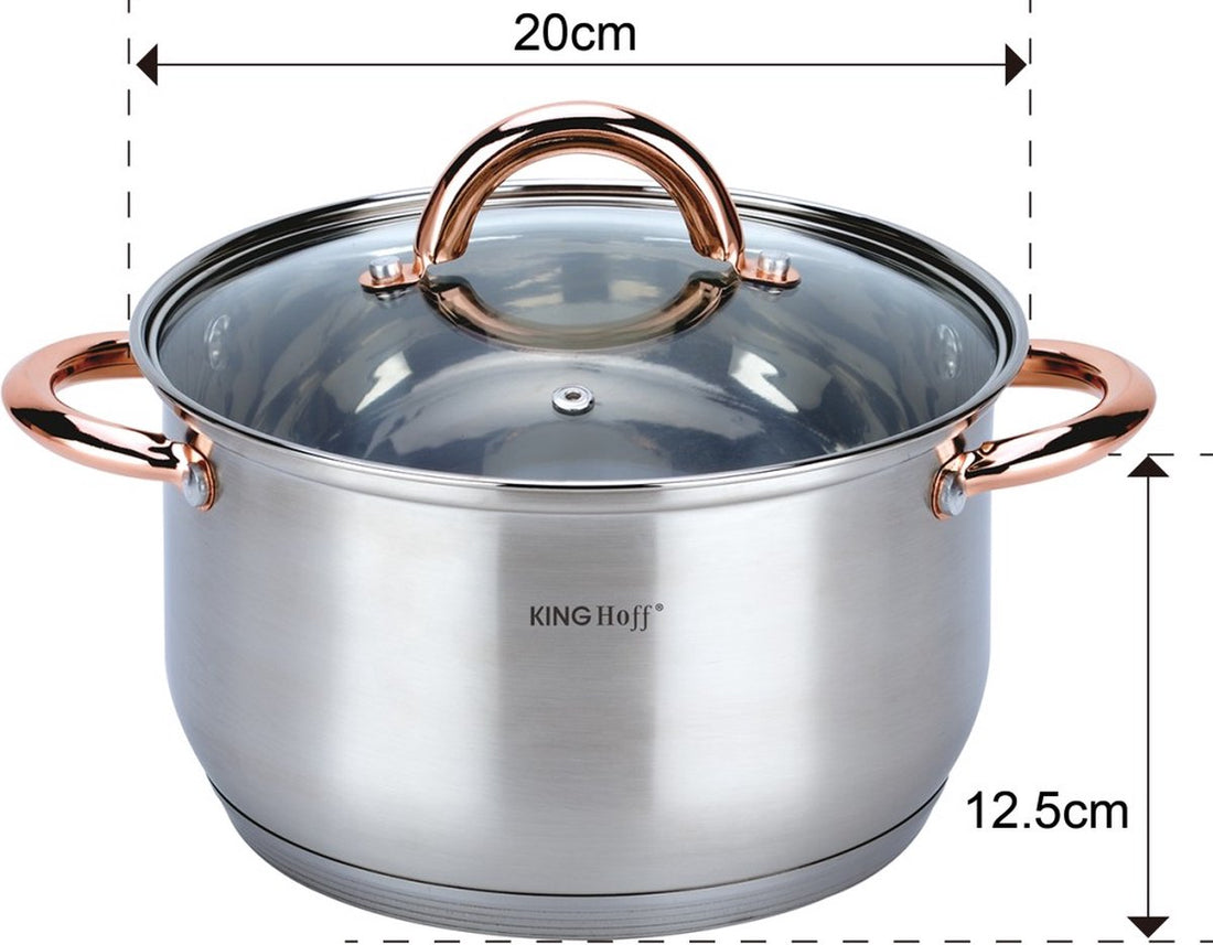 6-teiliges Topfset - Kochtöpfe - 16-18-20 cm - mit Deckel