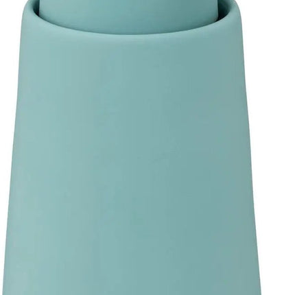 5Five Distributeur de savon/dispenseur - Cocoon - pierre artificielle - bleu glacé - 15 cm - 300 ml - Salle de bain/toilette/cuisine