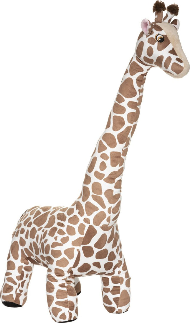 Atmosphera Girafe en peluche douce - motif tacheté - 100 cm - Extra grande