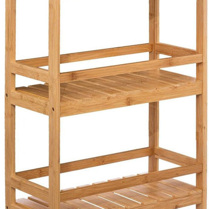 5Five Desserte de cuisine - marron - bois de bambou - 80 x 45 x 22 cm - meuble de cuisine