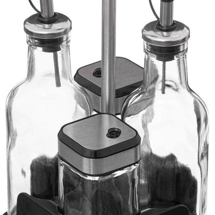 Ensemble d'herbes aromatiques en verre 4 pièces - Noir
