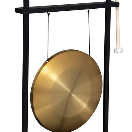 Atmosphera - Tafelgong - zwart/goud - hout/metaal - 48 x 69 cm - Aziatisch Home Deco meditatie geluid instrument