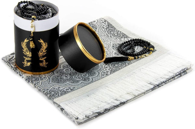 Coffret cadeau avec tapis de prière et Tasbih