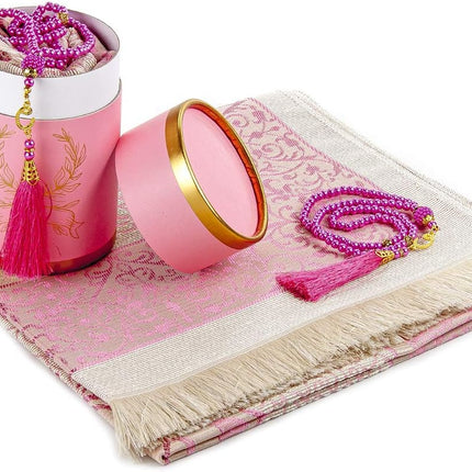 Coffret cadeau avec tapis de prière et Tasbih