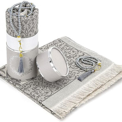 Coffret cadeau avec tapis de prière et Tasbih