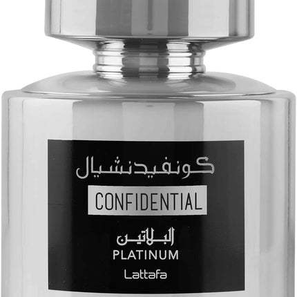 Parfum homme EDP Lattafa 100 ml Confidential Platinum