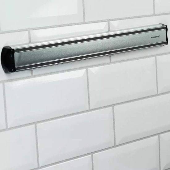 Klausberg KB7247 Magnetic Knife Rack - Space-Saving Wall Rack for Knives and Metal Kitchen Utensils