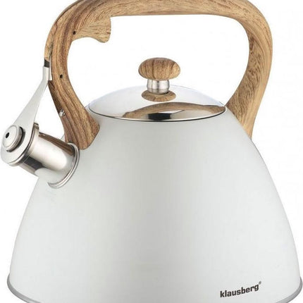 Klausberg KB-7264 bouilloire sifflante - 3L - inox - toutes sources de chaleur