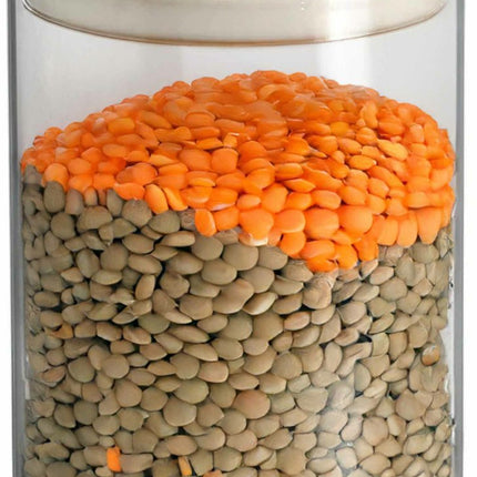 Secret de Gourmet Pot de conservation - pot de rangement - 600 ml - verre - avec couvercle en bois - alimentaire - cuisine