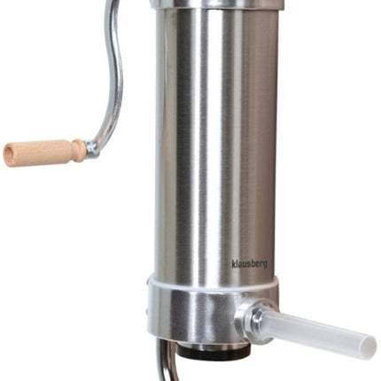 Klausberg KB-7926 Hachoir à saucisses vertical | Capacité 3 kg | Acier inoxydable | Avec 4 embouts de remplissage | Hachoir à viande | Machine à saucisses