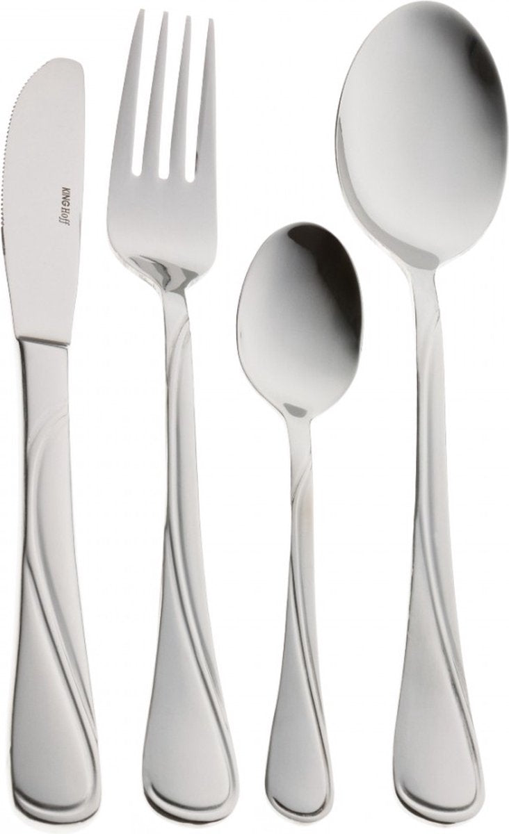 Kinghoff 1346 - cutlery set 24-piece - 6 people - matte - 18/10 steel