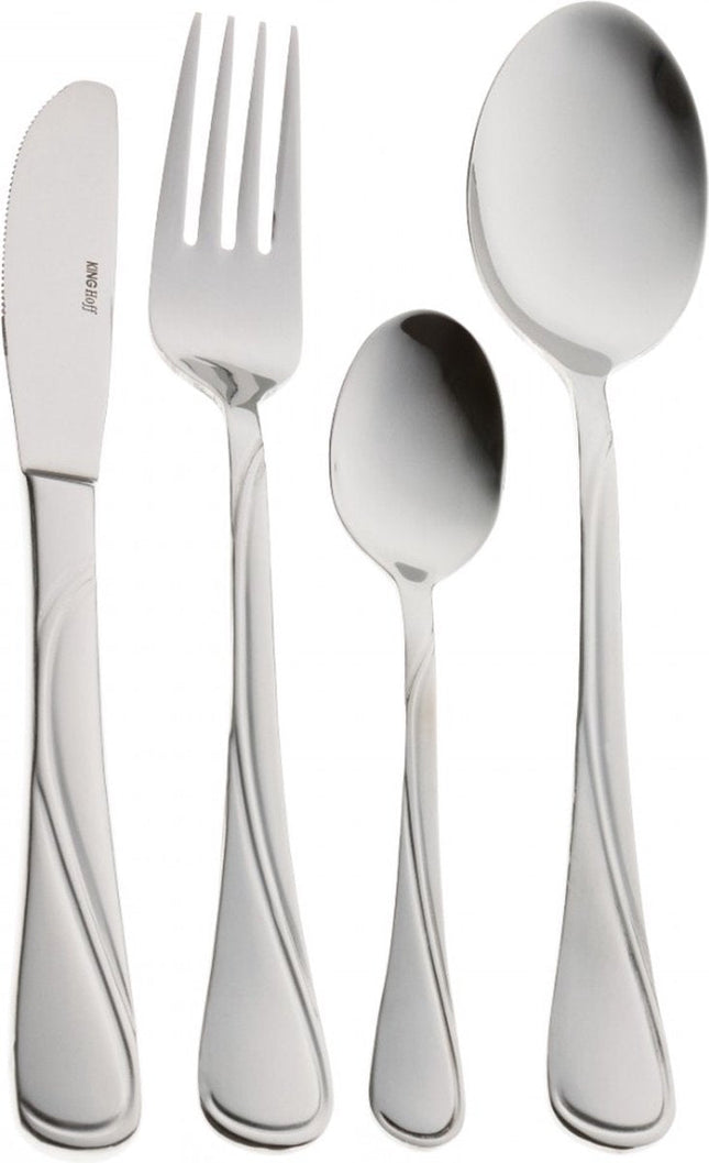 Kinghoff 1346 - Ménagère 24 pièces - 6 personnes - mat - Acier 18/10