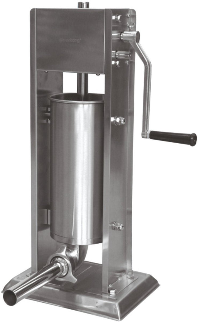 Klausberg Hachoir à Saucisses 5 kg - Inox - Modèle Vertical KB-7930 - Professionnel pour Usage Domestique - 4 Entonnoirs Inclus - Manuel