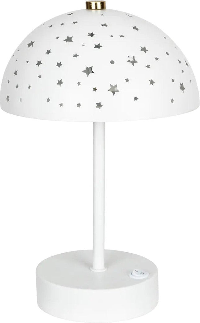 Atmosphera Kids Jabba Lampe à poser Champignon - Ø15xH26cm - Blanc